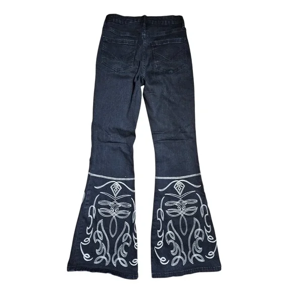 Idyllwind Saddle Drive High Rise Bootcut Jeans 4Wx32L Embroidered Western Boho - Picture 6 of 9